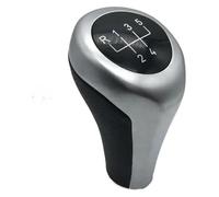 AJKSHDJA Car Gear Shift Knob for BMW 1 3 5 6 Series E30 E32 E34 E36 E38 E39 E46 E53 E60 E63 E83 E84 E90 E91 E92 Speed Manual MT Gear Silver Shift Knob(6 Speed)(5 Speed)
