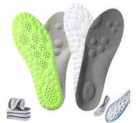AJMDGW Insoles, Breathable Soft Foam Shoe Insole, 4d Cloud Technology Sweat-Absorbentsports Insole with Arch Support, Men Orthopedic Shock Absorption Insoles(2 Pcs-a,Men 4-4.5/Women 5.5-6)