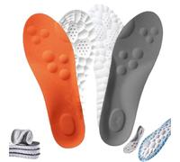AJMDGW Insoles, Breathable Soft Foam Shoe Insole, 4d Cloud Technology Sweat-Absorbentsports Insole with Arch Support, Men Orthopedic Shock Absorption Insoles(2 Pcs-b,Men 11.5-12.5/Women 13-14)