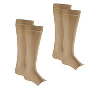 AJMDGW Leg Skin Protector Sleeves for Men & Women | Protect Sensitive Leg Skin from Bruising, Tears, Abrasions & Sun Exposure | Protect Thin Leg Skin | Toeless Sock | 2 Pair(S-M)