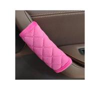 AJOHBM 1Pair Car Door Inner Handle Protective Cover Soft Plush Armrest Handle Protector Internal Auto Door Handrail Covers(Pink)