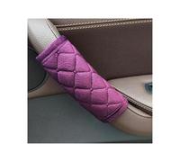 AJOHBM 1Pair Car Door Inner Handle Protective Cover Soft Plush Armrest Handle Protector Internal Auto Door Handrail Covers(Purple)