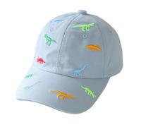 AJOHBM 2-6 Years Children's Dinosaur Baseball Cap Summer Sun Hat for Kids, Unisex Cotton Embroidered UV Protection Hat Golf Baseball Sports Cap Beanie Hat for Boy Girl Baby Infant Toddler Blue