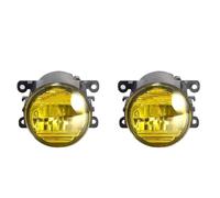 AJOHBM 30W Fog Light Assembly Car Front Bumper LED Fog Driving Lamp DRL 6000LM H11 For Land Rover For Freelander 2 LR2 FA_ 2006-2014(JZ Lemon Yellow)