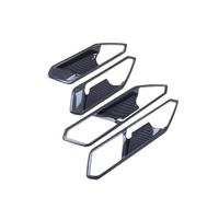 AJOHBM Car Inner Door Handle Bowl Cover Trim Interior Accessories for VW for Tiguan MK2 2017 2018 2019 2020 2021 2022 2023 (Carbon Fiber Look)