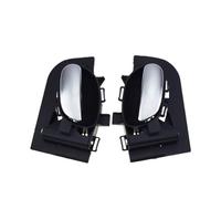 AJOHBM Chrome Interior Car Door Handle Or Frame Bezel Front Rear Left Driver Or Right Passenger for Peugeot 206 CC SD SW 207 1.4L 1.6L(2 Pcs Left Right Kit)