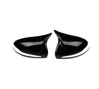 AJOHBM For Mercedes For Benz W205 W213 W222 Gloss Black Horned Style Side Rear View Mirror Cover Trim Accessories Car Rearview Mirror Cap