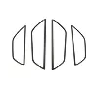 AJOHBM For Q3 F3 Sportback 2019 2020 2021 2022 2023 Interior Side Door Speaker Cover Decor Trim Car Accessories (Black)