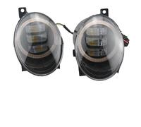 AJOHBM For VW For Golf MK6 2009 2010 2011 2012 2013 DRL Fog Light Car LED Lens Fog Lamp 2PCS(Style B Yellow)