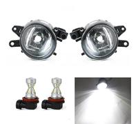 AJOHBM Front Bumper Fog Light Lamp With Bulbs Car-Styling Left Right 2Pcs 8E0941699 For A4 B6 2001-2005 (With S10 White LED)