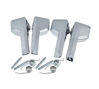 AJOHBM Interior Handle 4PCS Interior Inside Door Handle Left Right for Ford for Edge 2007-2014 Chrome 7T4Z7822601BA 7T4Z7822600BA