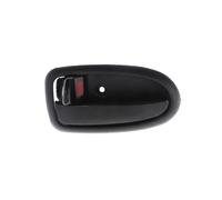 AJOHBM Interior Handle Black Silver Interior Door Handle for Hyundai for Matrix Lavita 2001-2010 OEM 82610-17000 82620-17000 Car Front Rear Left Right(Black Left)