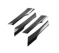 AJOHBM Interior Handle for VW for Tiguan 2008 2009 2010 2011 2012 2013 2014 2015 2016 Car Styling Accessories Interior Door Armrest Handle Pull Cover Trim(Carbon Fiber Texture)
