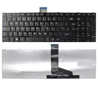 AJParts New Compatible With for TOSHIBA PSKFWE-00J00REN Black UK Layout Laptop Keyboard With Frame