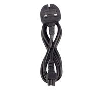 AJPARTS UK® New C5 Cloverleaf 3 Pin Mickey Mouse Power Supply Adapter Cord Mains Cable Lead UK Plug for Laptop Notebook MSI Lenovo Yoga Asus Elonex Huawei Matebook etc 1.8M Long Length