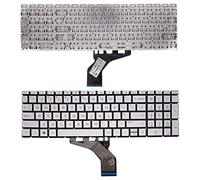 AJPARTS UK New Keyboard Replacement For HP PAVILION 15-CS1992NB, 15-CS1993NB, 15-CS1994NB, 15-CS1995NB, 15-CS1996NB Laptop Backlit Silver Notebook UK Layout English Keyboard QWERTY Without Frame