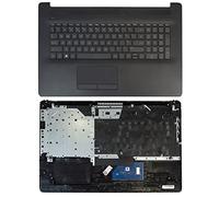 AJPARTS UK New Replacement For HP 17-BY0029UR, 17-BY0030CY, 17-BY0030DS, 17-BY0030NC Laptop Black Texture Palmrest Upper Top Case Cover with UK Layout English Non-Backlit Keyboard QWERTY Touch Pad