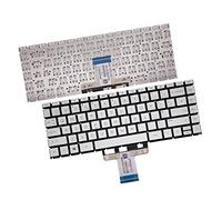 AJPARTS UK New Replacement For HP Pavilion 14-CE0001UR Laptop Notebook Backlit Backlight UK Layout English Keyboard QWERTY without Frame Silver UK Shipping