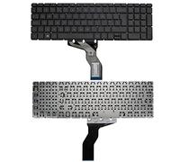 AJPARTS UK New Replacement For HP Pavilion 15-cd 15-ck 15-bc 15-au 15-ak 15-ab Laptop Non Backlit Keyboard UK Layout English Keyboard Without Frame Black