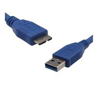 AJPARTS UK USB 3.0 A to Micro B 1.5M, SuperSpeed 5Gbps Hard Drive Cable, High-Speed Data Transfer & Charging Cable for External Hard Drives, SSDs, and Compatible Devices
