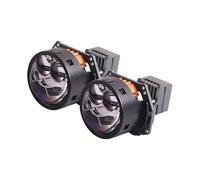 AJQBRMB Car Fog Light Assemblies For Car Headlight Ice Lenses Hyperboloid Auto Projector Light With Blue Film For 3r G5 26700Lux RHD LHD LED Lense