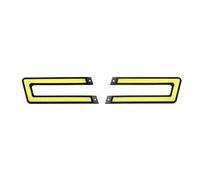 AJQBRMB Car Front Headlight Blister 1pair U Shape Bright LED Car Daytime Running Light Auto Driving Fog Lamp