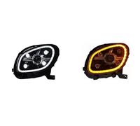 AJQBRMB Car Front Headlight Blister For Benz For Smart W453 2015 2016 2017 2018 Headlights DRL Turn Signal High Beam Angel Eye Projector Lens Head Lamp LED Headlight