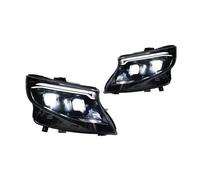 AJQBRMB Car Front Headlight Blister For Benz For VITO V-Class W447 2016 2017 2018-2023 Head Lamp DRL Signal Projector Lens Auto Accessories Car Styling Headlights Front LED
