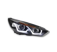 AJQBRMB Car Front Headlight Blister For Focus 2015 2016 2017 Car Styling Headlight LED Head Lamp Hid Option Angel Eye Bi Xenon Beam Accessories