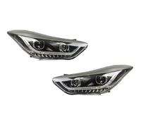 AJQBRMB Car Front Headlight Blister For Hyundai For Elantra 2011 2012 2013 2014 2015 2016 Car Styling Head Lamp LED Headlight DRL Hid Bi Xenon Auto Accessories Headlights