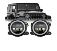 AJQBRMB Car Front Headlight Blister For Jeep For Wrangler JK 2007-2011 2012 2013 2014 2015 2016 2017 2Piece 30W 4Inch LED Fog Auxiliary Lights Passing Lamps