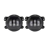 AJQBRMB Car Front Headlight Blister For Jeep For Wrangler JK TJ LJ For Dodge For Journey 1990-2015 60W Yellow White 2Pcs 4Inch Led Fog Lights Halo Ring DRL Off Road Fog Lamp