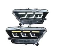 AJQBRMB Car Front Headlight Blister For Mustang 2015 2016 2017 2018 2019 2020 2021 2022 RGB Halo LED Headlight Assembly Modified App Control Colorful Front Headlamp Accessories