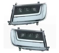 AJQBRMB Car Front Headlight Blister For Toyota For Land For Cruiser LC100 2002-2007 Car Styling Headlamp Upgrade Headlights LED DRL Turning Signal Front Light Headlight