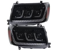 AJQBRMB Car Front Headlight Blister For Toyota For Land For Cruiser LC100 2002-2007 Car Styling Headlamp Upgrade Headlights LED DRL Turning Signal Front Light Headlight