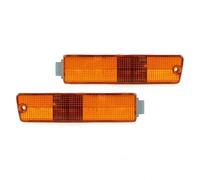 AJQBRMB Car Front Headlight Blister For VW For Golf For Jetta 2 MK2 1980-1992 1 Pair Front Turn Signal Bumper Indicator Light Fog Corner Lamp With Harness