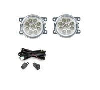 AJQBRMB Fog Lights Fog Lights LED Fog Lamp Front Bumper Headlight Hole Covers Grill Bezel Frame For Mitsubishi For Outlander 2008 2009 2010 2011 2012 Fog Lamp Assembly(LED and Wires)