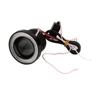 AJQBRMB Headlamps 1 Piece 12V 3.5" Angel Eyes LED Fog Light Car SUV Universal Waterproof White Driving Head Lamp Headlight