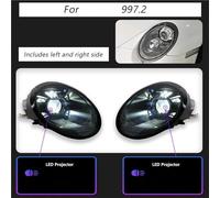 AJQBRMB Headlamps Headlight Car Lights For 911 997 997.1 997.2 Full LED Matrix Headlamps Projector Front Lamp DRL Plug Play Headlight(Rhd,For 997.1)