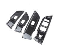 AJQBRMB Interior Trim for Q5 for FY 2018-2022 Car Styling Interior Door Window Lift Control Button & Handle Panel Cover Trim Carbon Fiber Style Panel Frame Cover(Carbon Fiber C)