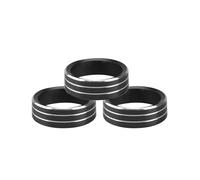 AJQBRMB Interior Trim for Tiguan for Atlas for T-ROC for Ateca for FR for Passat for B8 for Variant 2017-2019 Air Conditioning Knob Decorative Ring Panel Frame Cover(Silver)
