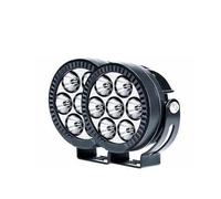 AJQBRMB Motorbike Spotlights 2 Pcs Motorcycle Headlights White Yellow 7 LED Working Front Light Motorbike Fog Lamp Scooters Waterproof Spotlight Headlight(Set F)