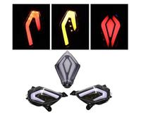 AJQBRMB Motorbike Spotlights For TMAX530 2012 2013 2014 2015 2016 Rear Tail Brake Light LED Turn Signal Indicators Taillight Lamp For TMAX 530 For T-MAX530 Headlight(3PCS)