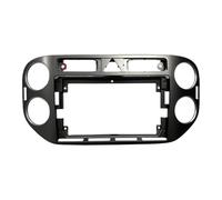AJQBRMB Radio Fascia Panel Frame 2 Din 9 INCH For VW For Tiguan 2010-2015 Android Player Adapter Cover Stereo Panel Beze Radio Fascia Dash Kit