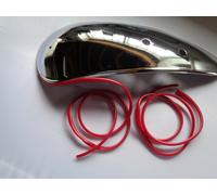 Bike It Motorcycle Bar End Weights with Built-In Amber LED Indicators - CNC Machined Universal Handlebar Ends - Fits 18mm Internal Bar Diameter