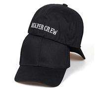 AJSJ Black Hats Sons Of Anarchy For Reaper Crew Fitted Baseball Cap Women Men Letters Embroidered Hip Hop For Men,Black,56-58Cm