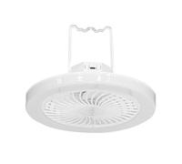 AJTUTUS 1500 / 3000mAh Capacity USB Rechargeable Fan and Lamp with 3 for Study Camp Market Stall Presentation Substance Fan Light