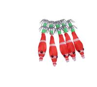 AJTUTUS 5pcs 5.8cm Glow Jigs Fishing Lures 3.1g Shrimp Squid Hooks Artificial Baits Multi-Water Tackle Coastal Lake River Fishing Lures