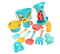 AJTUTUS Assorted Children Sand Play Items 13PCS ABS Group for Outside Recreation Unbreakable Sand Molds