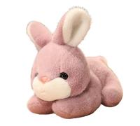 AJTUTUS Cartoon Rabbits Plush Doll with Big Expressive Eyes, Purple